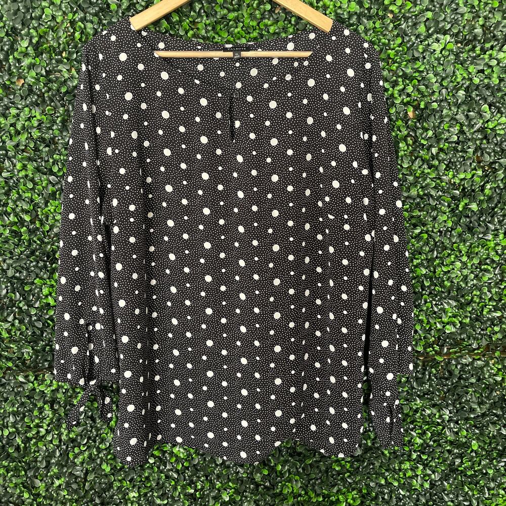 Talbots, Black & White, Blouse, Women’s Size XL